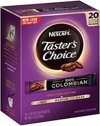 Maybe you would like to learn more about one of these? Nescafe Taster S Choice 100 Colombian Instant Coffee 20 Count Single Serve Sticks Pack Of 8 By Taster S Choice Amazon De Lebensmittel Getranke