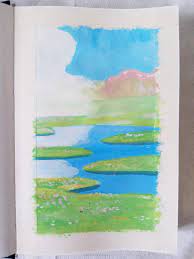 Landscape photos landscape paintings landscapes desktop bg computer backgrounds studio ghibli background anime flower flower studio aesthetic pastel wallpaper. How To Paint A Landscape Using Gouache Studio Ghibli Style