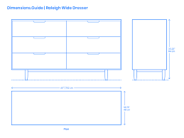 5,000 brands of furniture, lighting, cookware, and more. Raleigh Wide Dresser Dimensions Drawings Dimensions Com
