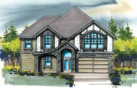 The term tudor revival in american architecture generally covers the blend of a variety of elements of late english medieval styles including elizabethan and jacobean. Modern Tudor Style House Plans Custom Tudor Home Designs With Photos
