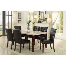 Excited to get this set up in my dining room!. Decatur Dining Room Set White Marble Top Homelegance Furniturepick