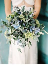 Check out this beautiful, faux thistle wild flower spray in blue. Blue Thistle Wedding Bouquet Off 77 Buy