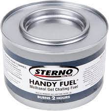 Amazon Com Sterno 20102 Chafing Gel Dish 2 Fuel Methanol 12 Cans 6 70 Oz Long 2 Hours Burning Time For Heating Food Or Meals Home Kitchen