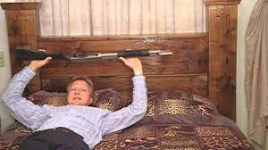 You just cleared out a whole drawer, and you're still ready to bring the guns out when the sun's ikea's mandal bed has always been a stunning piece of bedroom furniture with storage. Gun Bed In Action Youtube