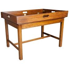 Victorian Mahogany Campaign Style Butlers Tray Coffee Table Butler Tray Butlers Coffee Table