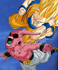 Goku Ssj3 Vs Kid Buu Dragon Ball Super Manga Goku Vs Kid Buu Dragon Ball Art