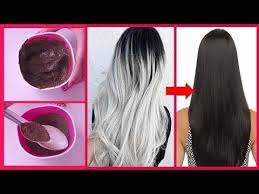 Want to change your hair color? Change White Hair To Black Hair Naturally Hair Dye Or Hair Color For Black Silky Hair Youtube