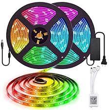 Amazon Com Elfeland Led Strip Lights 32 8ft 10m 300leds Smd5050 Rgb Light Strip Ip65 Color Changi Color Changing Rope Lights Led Strip Lighting Strip Lighting
