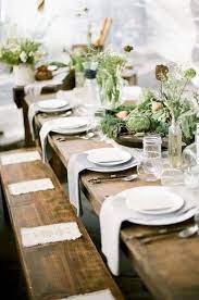 Top 20 Rustic Outdoor Table Settings The Bohemian Wedding Outdoor Table Settings Wedding Table Settings Table Decorations