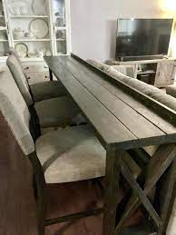 Sofa Bar Table Sold But We Will Be Happy To Build You A Custom Piece Diy Sofa Table Diy Home Decor Projects Home