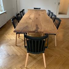 Dining Table Oak Wooden Table Solid Wood Tree Table Table Oiled In 2020 Oak Dining Table Dining Table Solid Oak Dining Table