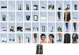 Bütün sims 4 eşya paketlerinde olduğu gibi, bu paket sayesinde oyuna eklenen etkileşimli objeler mevcut. The Sims 4 Blogger The Sims 4 Fitness Stuff Cas And Build Mod Items