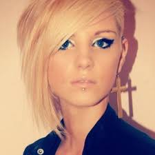 Asymmetrical Bob With One Side Shaved This Rocks Short Asymmetrical Hairstyles Asymmetrical Hairstyles Kids Short Hair Styles