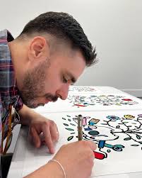 This is so cool 😍 VR art show at @abvgallery. So many great pieces