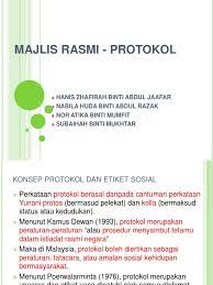 Majlis Rasmi Protokol Pdf