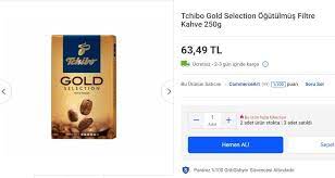 tchibo gold selection ogutulmus filtre kahve 250 g