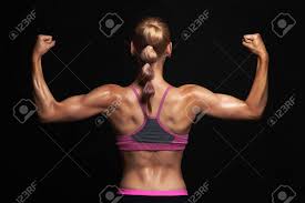 Back pain is one of the most common kinds of pain for adults, and muscle strains are the most common type of back pain. Back Of Athletic Girl Gym Muscular Fitness Woman Trained Female Stock Photo Picture And Royalty Free Image Image 73205180
