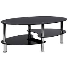 (2) total ratings 2, $197.88 new. Cara Oval Black Glass Coffee Table Dining Glass Furniture