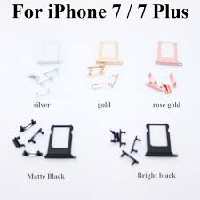 Check spelling or type a new query. New Sim Card Tray For Iphone 7 7 Plus 8 8 Plus Volume Vibrate Key Switch Power Lock Side Button Set Housing Replacement Parts Buy For Iphone 7 7 Plus 8