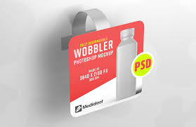 Promotional Shelf Wobbler Mockup In 2020 Mockup Pop Display Photoshop Mockup