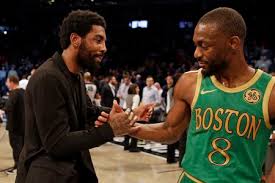 The boston celtics are being hyped up as one of the best teams in the league heading into the celtics big free agent signing tristan thompson was seen for the first time practicing with his new teammates yesterday. Kyrie Irving Wants 1 On 1 Game With Boston Celtics Kemba Walker I Want That Matchup Masslive Com