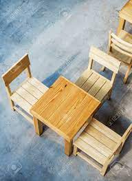 Lancaster table & seating sand stacking adjustable resin chaise. Top View Of Wooden Tables And Chairs In Coffee Shop Stock Photo Picture And Royalty Free Image Image 75878290