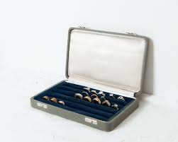 Reserved Vintage Multi Ring Box For 30 Rings Mid Century Multi Ring Box Ring Display Case Vintage Jewelry Box Ring Display Case Vintage Jewelry Box Antique Jewelry Box