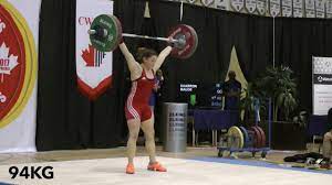 Canada's maude charron won the gold medal in the women's 64kg weightlifting event with a combined lift of 236kg at tokyo olympics on tuesday. Maude Charron 63kg 94 115 2017 Canadian Weightlifting Championships Youtube