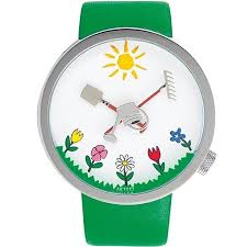 Akteo Uhr Themenuhr Garten Serie Tiere Pflanzen O 48 Mm Clock Wall Clock Decor