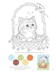 Cute kittens coloring pages for adults relaxation. Pin By Andreia Silva On Coloring Book Kitten Coloring Book Kittens Coloring Designs Coloring Books
