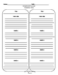 Compare And Contrast Nonfiction Texts Graphic Organizers Graphic Organizers Nonfiction Texts Compare And Contrast