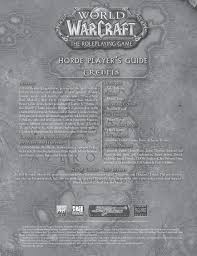 A lot of homes have a security screen door. Warcraft Rpg Horde Player S Guide Flip Ebook Pages 51 100 Anyflip Anyflip