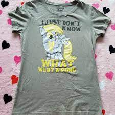 MLP Derpy Hooves Shirt We Love Fine, no size listed... - Depop
