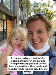 And I wouldn't have it any other way 🤍 It is the ultimate privilege to  build my family and Petite Keep alongside each other! 🥰 forever inspired  by Sara Blakely and Candace