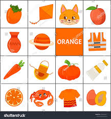 Learn The Primary Colors Orange Different Objects In Orange Color Educational Ma Color Activities For Toddlers Color Activities Social Media Design Graphics