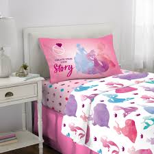 Machine washable twin comforter set. Disney Princess Sheet Set Kids Bedding 3 Piece Twin Size Walmart Com Walmart Com