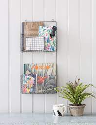 Rustic Wire Newspaper Holder Vintage Home Accessories Home Decor Accessories Home Accessories