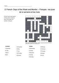 Maybe you would like to learn more about one of these? French Vocabulary Days Of The Week And Months Crossword Puzzle By Puzzle Me French Worksheets Vocabulary Day Word Family Worksheets