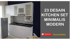 Hanya butuh sedikit sentuhan saja membuat kesan pada ruang dapur ini terlihat begitu rapih dan cantik. 23 Desain Kitchen Set Minimalis Modern Multiplex Finishing Hpl Youtube