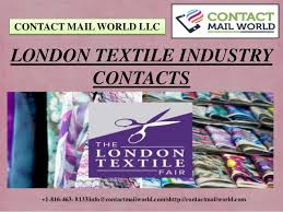 Textile mail‏ @textilemailonli 5 may 2015. London Textile Industry Contacts