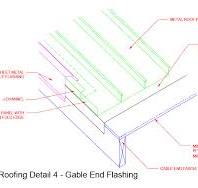 Architectural Standing Seam Details: Gable End Flashing
