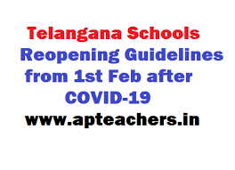The state government has announced the opening of hostels for the students of class 10th and 12th from monday, july 26, 2021. Telangana Schools Reopening Guidelines From 1st Feb After Covid 19 Apteachers Website