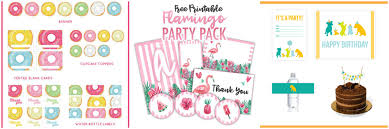 Color makes people happy plus many birthday party accessories are rainbow colored! 62 Free Birthday Party Printables The Yellow Birdhouse