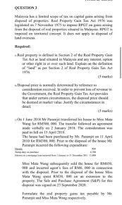 According to the real property gains tax act 1976, rpgt is a form of capital gains tax in malaysia levied by the inland revenue (lhdn). Solved Question 3 Malaysia Has A Limited Scope Of Tax On Chegg Com