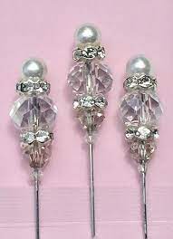 Decorative Handmade Stick Pins Victorian Style Stick Pins Jewelry Making Fancy Beads