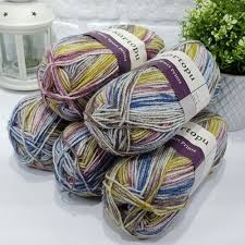 Outletyarn 5 X 100 Gram Kartopu Cozy Wool Sport Prints 1904 Seri Sonu Iplik Orgu Orgu Ilmekleri Renkler