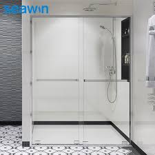 The result is a bulky look that can become an eyesore especially for small bathrooms. China Aluminum Frame Bath Shower Screens Bypass Bathroom Glass Shower Door Shower Enclosure China Shower Enclosure Glass Shower Door