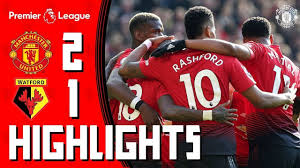 Also later on is arsenal vs everton while liverpool host west ham. Highlights Manchester United 2 1 Watford Rashford Martial Seal The Win Youtube
