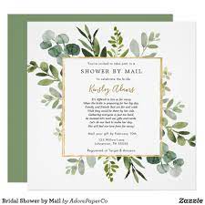 Shower guests should be invited to the wedding. Bridal Shower By Mail Invitation Zazzle Com Wedding Shower Invitations Bridal Shower By Mail Shower By Mail Invitation