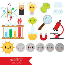 Kawaii Science Clipart Lab Clip Art Scientist Chemistry Biology Physics Science Clipart Science Crafts Clip Art